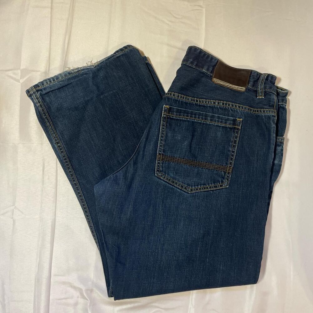 Timberland Men's Navy and Blue Jeans sz 36